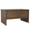 Mesa De Centro Madera Contrachapada Marrón Roble 80x50x42,5 Cm Vidaxl