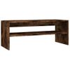 Mesa De Centro Madera Contrachapada Roble Ahumado 100x40x40 Cm Vidaxl