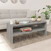 Mesa De Centro Madera Contrachapada Gris Sonoma 100x40x40 Cm Vidaxl