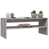 Mesa De Centro Madera Contrachapada Gris Sonoma 100x40x40 Cm Vidaxl