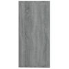 Aparador De Madera Contrachapada Gris Sonoma 88x30x65 Cm Vidaxl