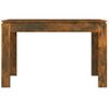 Mesa De Comedor Madera Contrachapada Roble Ahumado 120x60x76 Cm Vidaxl