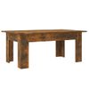 Mesa De Centro Madera Contrachapada Roble Ahumado 100x60x42 Cm Vidaxl