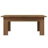 Mesa De Centro Madera Contrachapada Marrón Roble 100x60x42 Cm Vidaxl