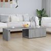 Mesa De Centro De Madera Contrachapada Gris Sonoma 150x50x35 Cm Vidaxl