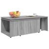 Mesa De Centro De Madera Contrachapada Gris Sonoma 150x50x35 Cm Vidaxl