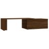 Mesa De Centro Madera Contrachapada Marrón Roble 150x50x35 Cm Vidaxl