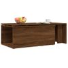 Mesa De Centro Madera Contrachapada Marrón Roble 150x50x35 Cm Vidaxl