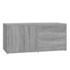 Mueble De Tv Madera Contrachapada Gris Sonoma 80x34x36 Cm Vidaxl