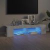 Mueble De Tv Con Luces Led Gris Sonoma 135x39x30 Cm Vidaxl