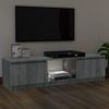 Mueble De Tv Con Luces Led Gris Sonoma 120x30x35,5 Cm Vidaxl