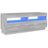 Mueble De Tv Con Luces Led Gris Sonoma 100x35x40 Cm Vidaxl