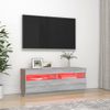 Mueble De Tv Con Luces Led Gris Sonoma 100x35x40 Cm Vidaxl