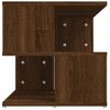 Mesa Auxiliar De Madera Contrachapada Marrón Roble 40x40x40 Cm Vidaxl