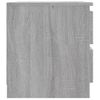 Mesita De Noche Madera Contrachapada Gris Sonoma 50x39x43,5 Cm Vidaxl