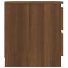 Mesita Noche Madera Contrachapada Roble Marrón 50x39x43,5 Cm Vidaxl