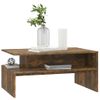 Mesa De Centro Madera Contrachapada Roble Ahumado 90x60x42,5 Cm Vidaxl