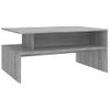 Mesa De Centro Madera Contrachapada Gris Sonoma 90x60x42,5 Cm Vidaxl