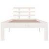 Estructura De Cama Individual Madera Maciza Blanco 90x190 Cm Vidaxl