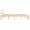 Estructura De Cama Madera Maciza 120x190 Cm Vidaxl