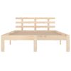 Estructura De Cama De Matrimonio Madera Maciza 135x190 Cm Vidaxl