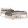 Estructura De Cama De Madera Maciza 140x190 Cm Vidaxl