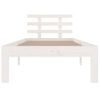 Estructura De Cama Madera Maciza Blanco 90x200 Cm Vidaxl