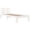 Estructura De Cama Madera Maciza Blanca 100x200 Cm Vidaxl