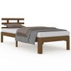 Estructura De Cama Madera Maciza Marrón Miel 100x200 Cm Vidaxl