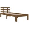 Estructura De Cama Madera Maciza Marrón Miel 100x200 Cm Vidaxl