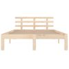 Estructura De Cama Madera Maciza 120x200 Cm Vidaxl