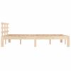 Estructura De Cama Madera Maciza 120x200 Cm Vidaxl