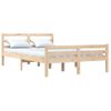 Estructura De Cama De Madera Maciza 140x190 Cm Vidaxl