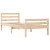 Estructura De Cama De Madera Maciza 90x200 Cm Vidaxl