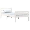 Estructura De Cama Madera Maciza Blanca 100x200 Cm Vidaxl