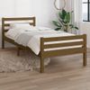 Estructura De Cama Madera Maciza Marrón Miel 100x200 Cm Vidaxl