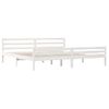 Estructura De Cama Madera Maciza Blanco Supe King 180x200 Cm Vidaxl