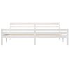 Estructura De Cama Madera Maciza Blanco Supe King 180x200 Cm Vidaxl