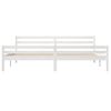 Estructura De Cama Madera Maciza Blanco 200x200 Cm Vidaxl