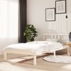 Estructura De Cama Madera Maciza Blanco 90x200 Cm Vidaxl