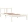 Estructura De Cama Madera Maciza Blanco 90x200 Cm Vidaxl