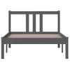 Estructura De Cama Madera Maciza Gris 90x200 Cm Vidaxl