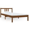 Estructura De Cama Madera Maciza Marrón Miel 90x200 Cm Vidaxl