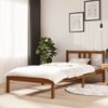 Estructura De Cama Madera Maciza Marrón Miel 90x200 Cm Vidaxl