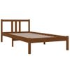 Estructura De Cama Madera Maciza Marrón Miel 90x200 Cm Vidaxl