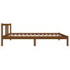 Estructura De Cama Madera Maciza Marrón Miel 90x200 Cm Vidaxl