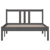 Estructura De Cama Madera Maciza Gris 100x200 Cm Vidaxl