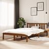 Estructura De Cama Madera Maciza Marrón Miel 120x200 Cm Vidaxl