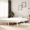 Estructura De Cama Madera Maciza Blanca 140x200 Cm Vidaxl