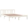 Estructura De Cama Madera Maciza Blanca 140x200 Cm Vidaxl